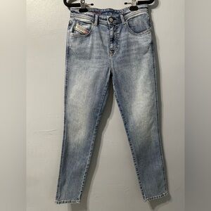 DIESEL Babhila Mid Rise Skinny Jeans 2015 5 Pocket‎ Light Medium Blue Women’s 25
